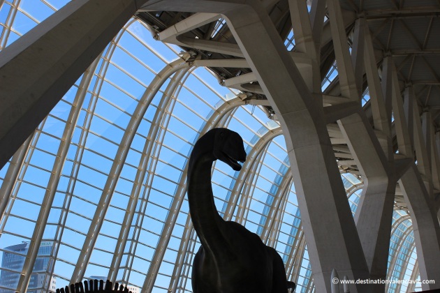 Dinosaurio en el Museo de las Ciencias Principe Felipe